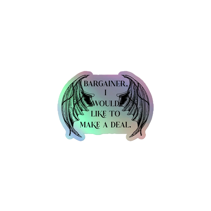 Bargainer Calling Card Holographic Sticker product image (1)