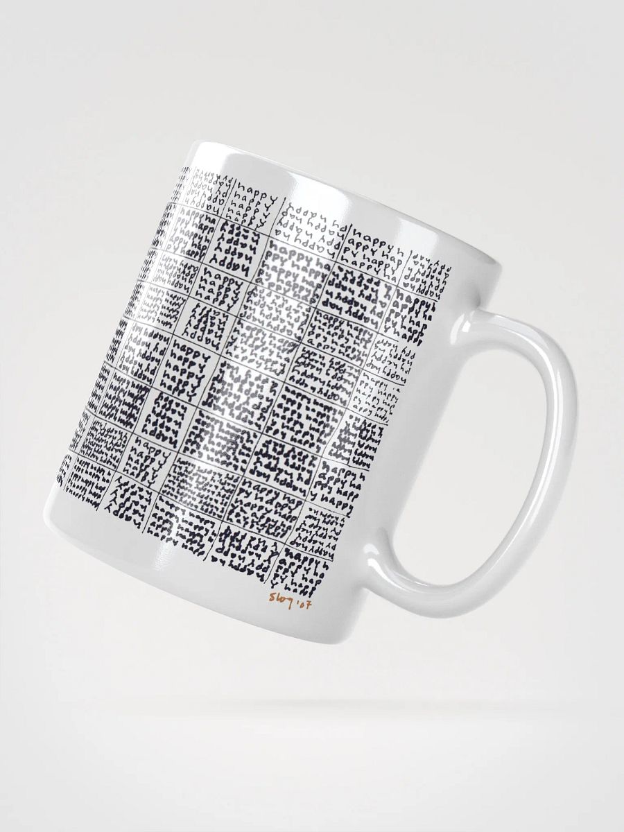 Happy White Glossy Mug product image (4)