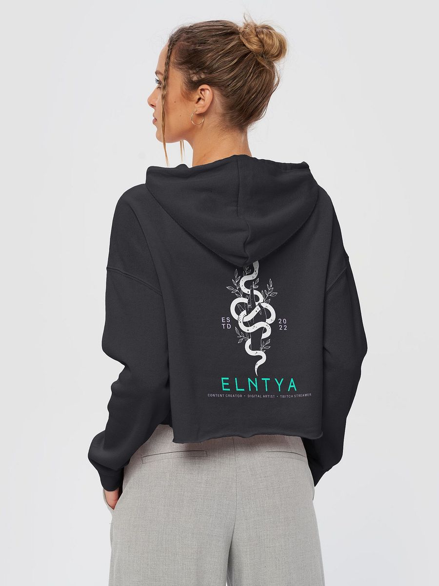 Big El White Snek Logo Cropped Hoodie product image (4)