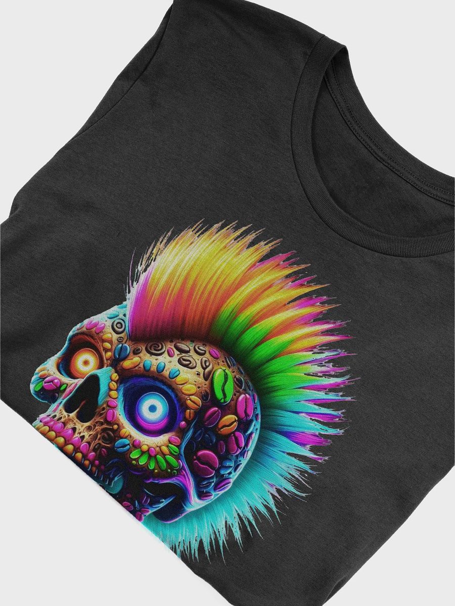 Rainbow Skull Artistic Coffee T-Shirt product image (3)