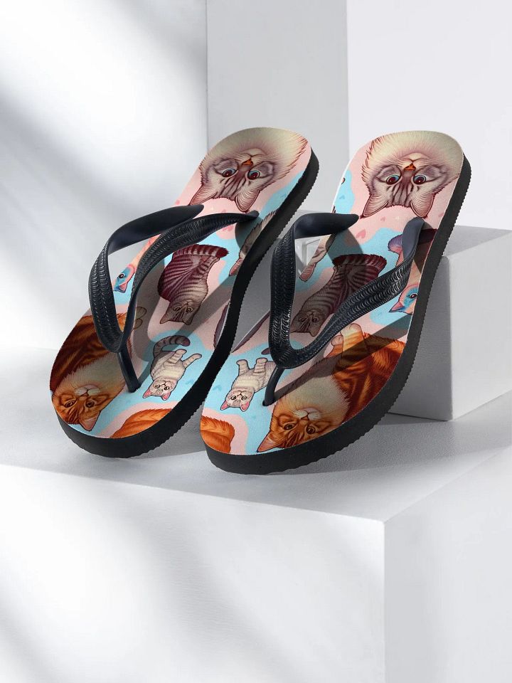 Cat Collage Flip Flops product image (2)