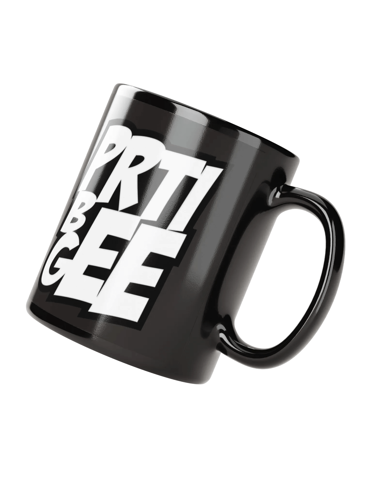 PRTI BEE GEE Black Glossy Mug product image (4)