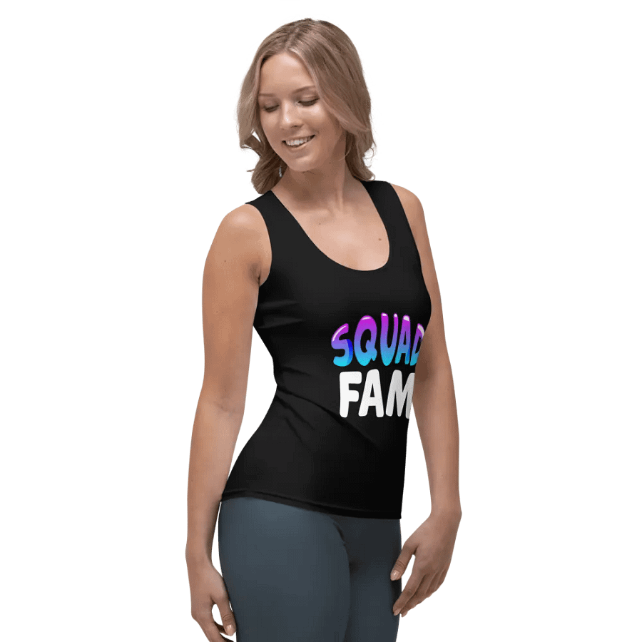 SQUAD FAM WOMEN'S FITTED TANK TOP product image (4)