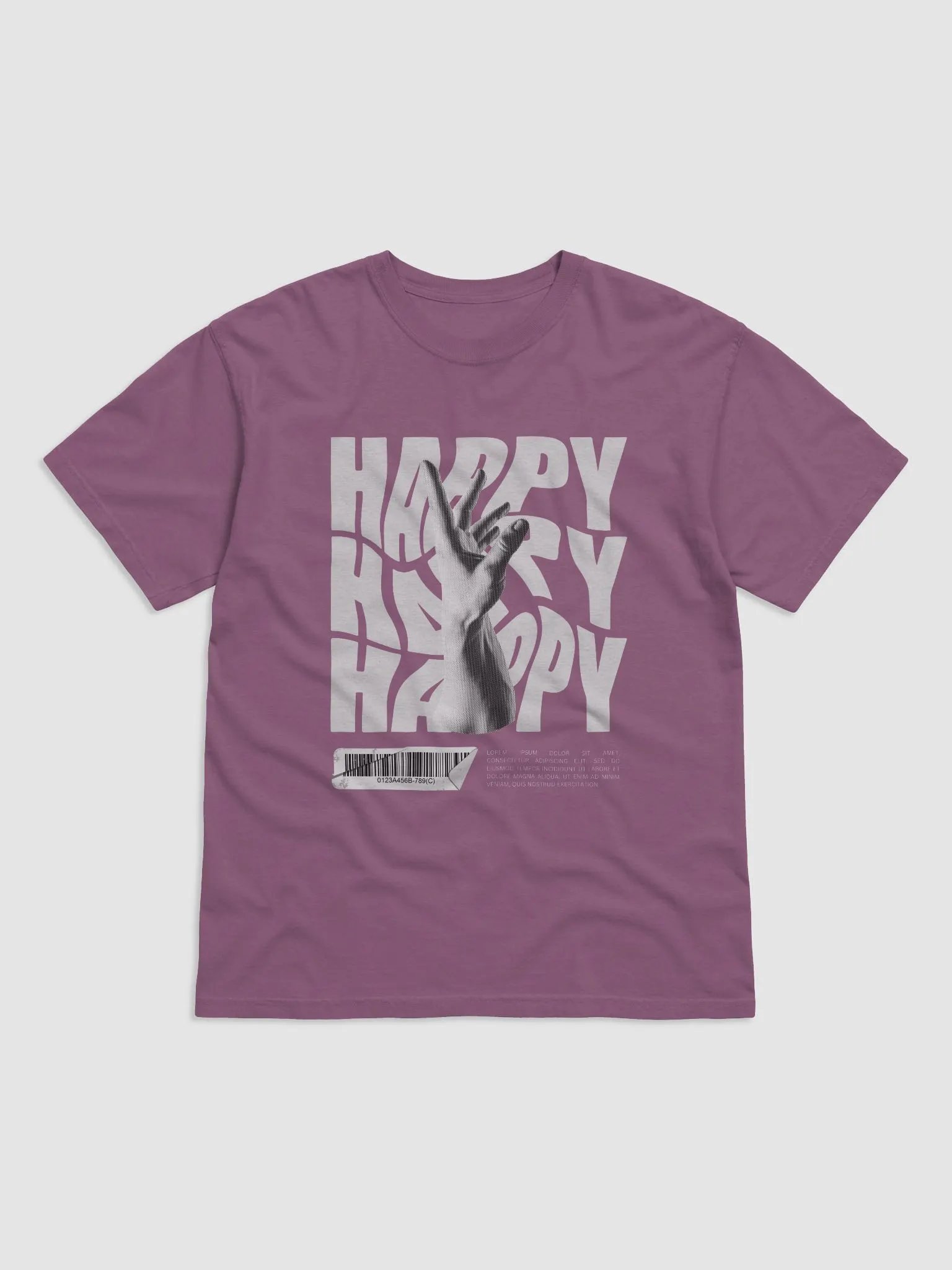 Happy Gesture Barcode T-Shirt product image (1)