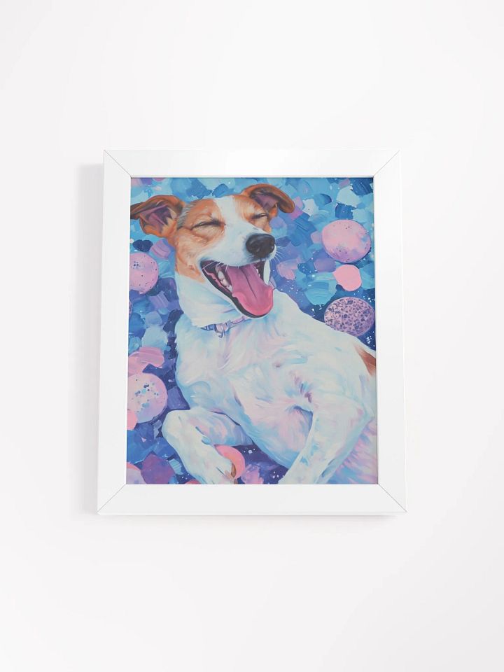 Joyful Pooch - Framed Matte Poster product image (1)