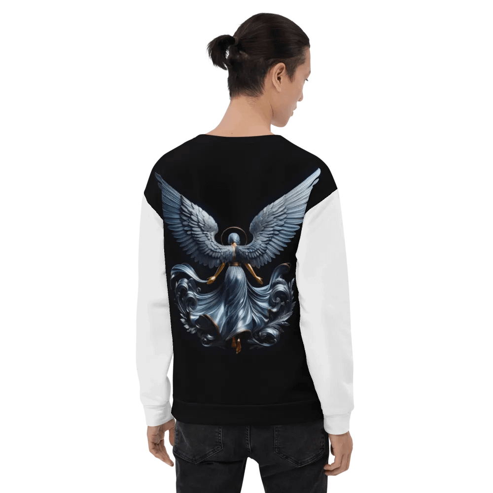 A Silver Angel and Cross - Unisex Sweatshirt #9 product image (7)