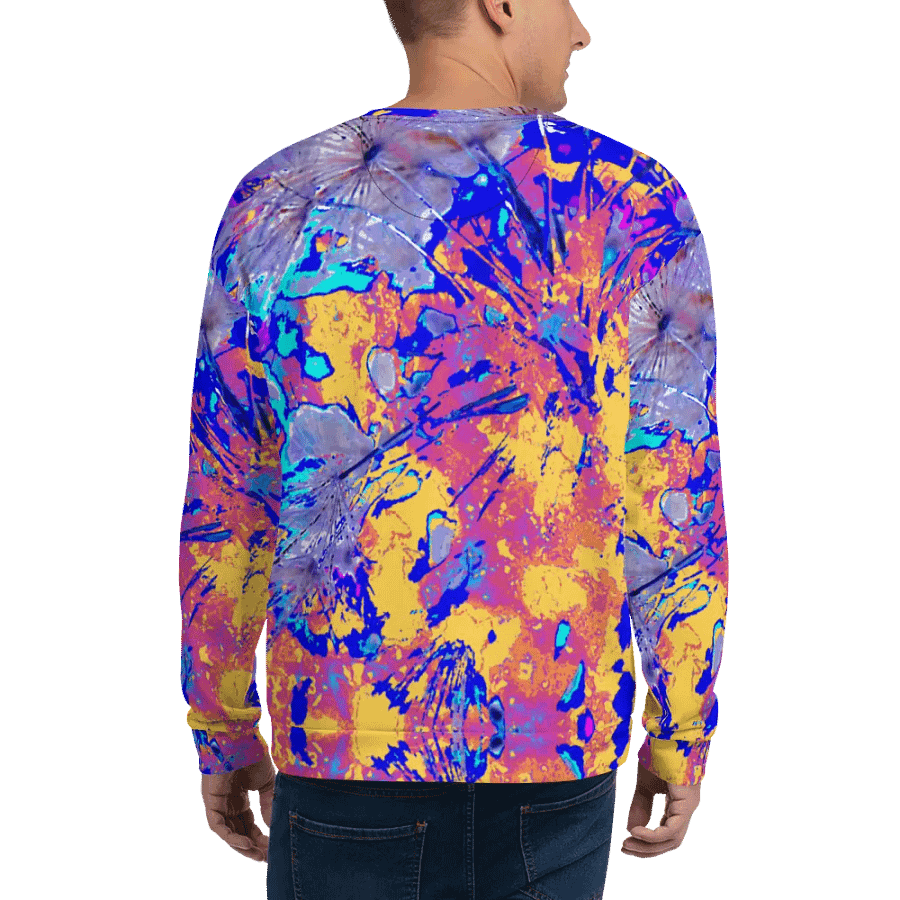 Vibrant Abstract Dandelion Seeds Unisex Sweatshirt product image (7)