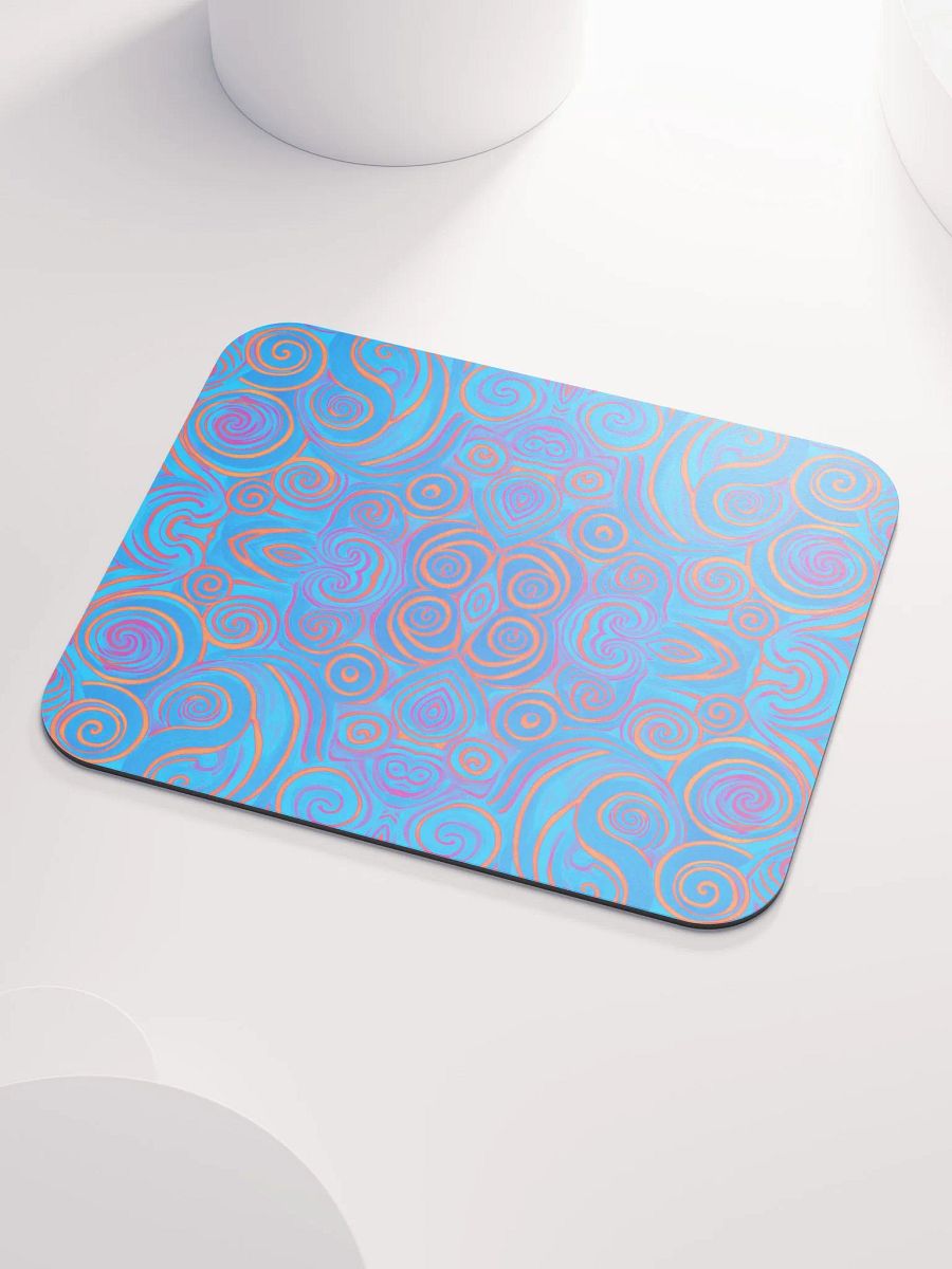 Funky Blue Dreams Liquid Tie-Dye Classic Mouse Pad product image (4)