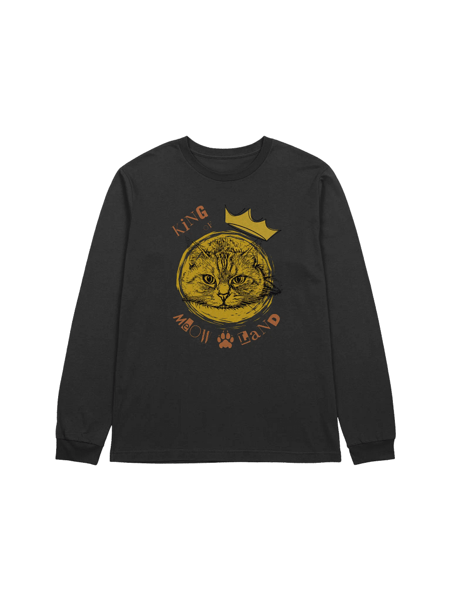 King of Meowland Cat Lover Long Sleeve T-Shirt product image (1)