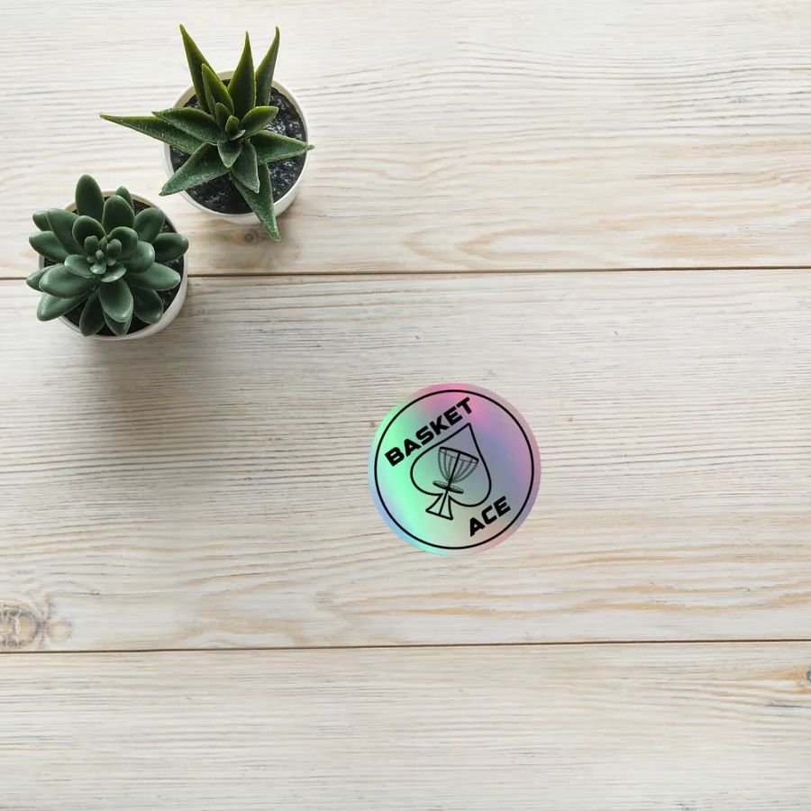 Basket Ace (Circle) Holographic Sticker product image (10)