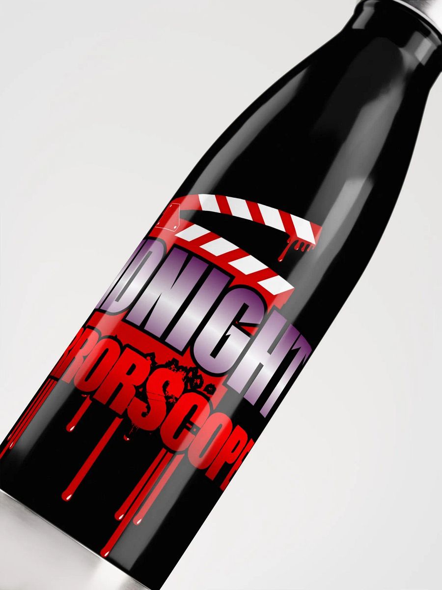 Midnight HorrorScope Bloody Clapperboard Stainless Water Bottle product image (5)