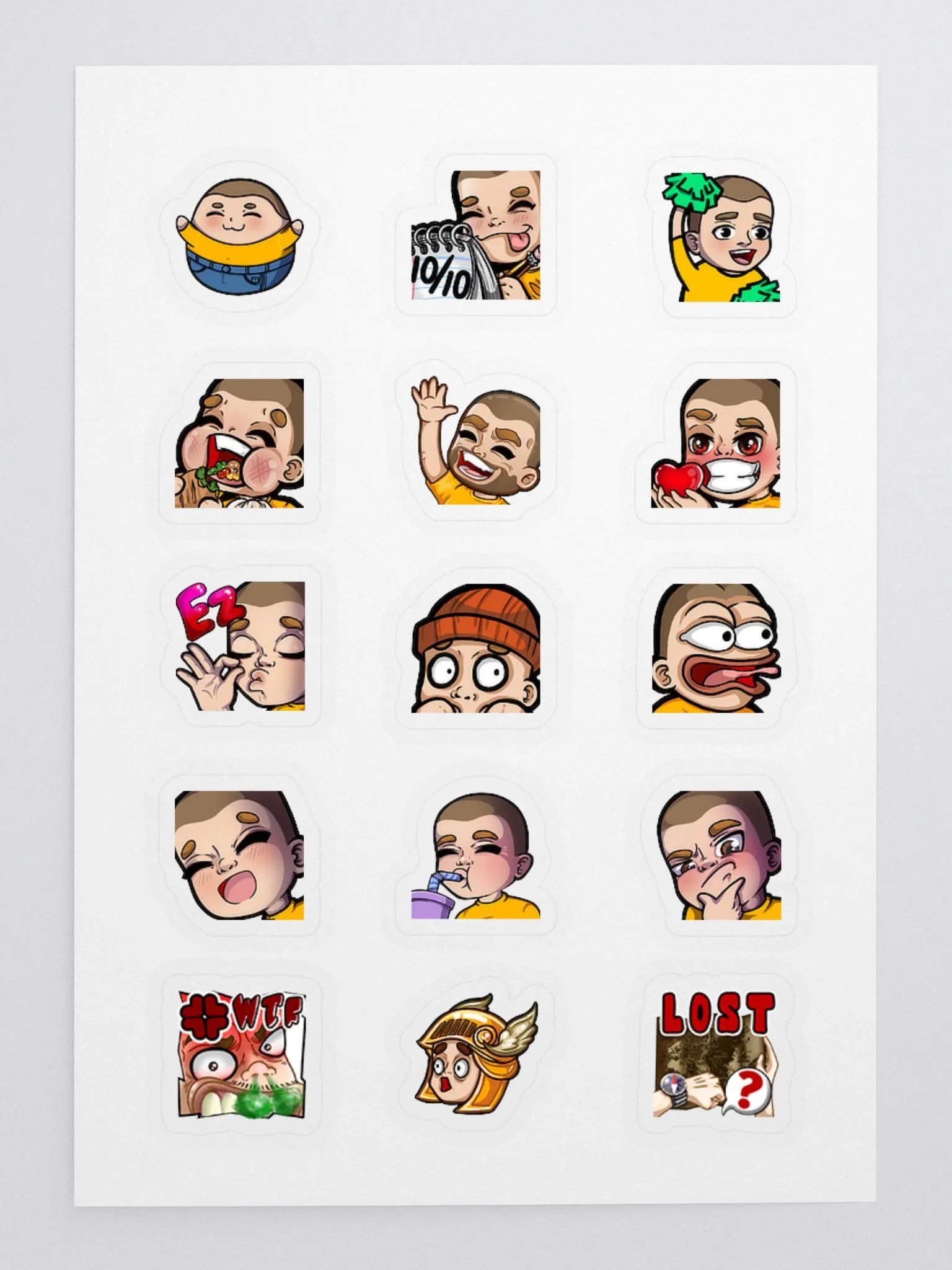 Skeefam Emotes Sticker Pack 2 product image (1)