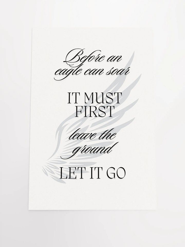 Eagle Feather Letting Go Poster product image (1)