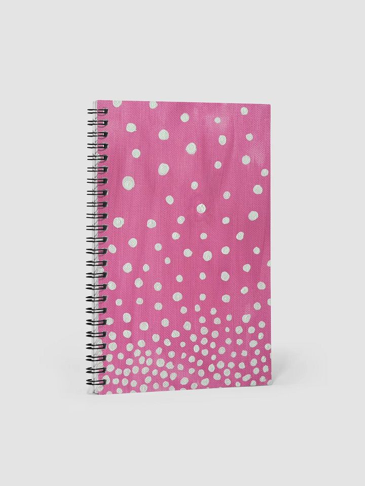 Pink with White Dots Spiral Notebook product image (1)