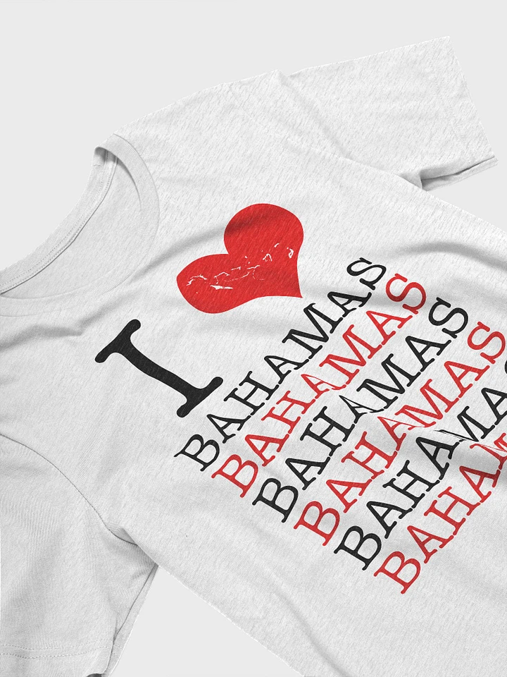 Bahamas Shirt : I Love The Bahamas : Heart Bahamas Map product image (1)