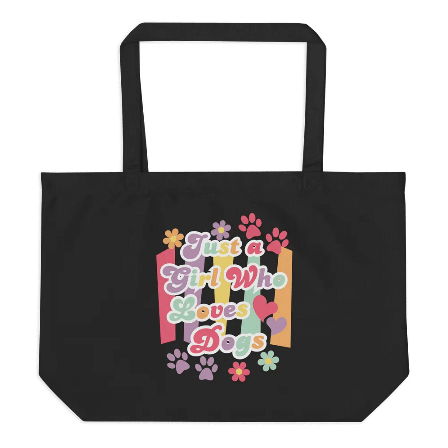 Just A Girl Who Loves Dogs E-Conscious Organic Cotton Tote Bag product image (2)