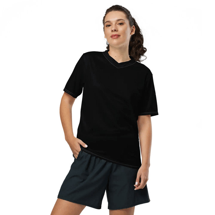 V-aukkoinen T-paita teknisestä kankaasta. Unisex-malli. product image (1)