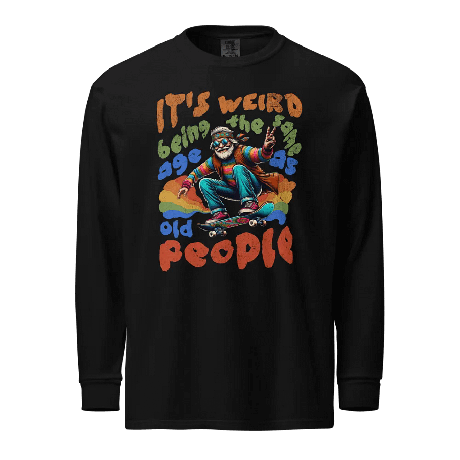Vintage Skater Peace Long Sleeve Shirt product image (1)
