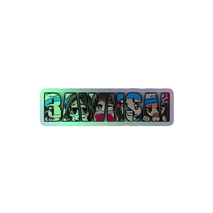 bawnsai holographic sticker product image (1)