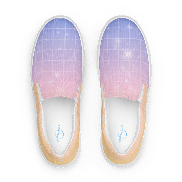 ImaginaryStory Gradient Grid Flats Slip on Loafer shoes product image (1)