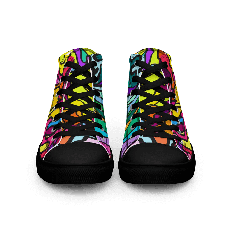 Vibrant Wave Women's High Tops - Wave at Sunset product image (3)
