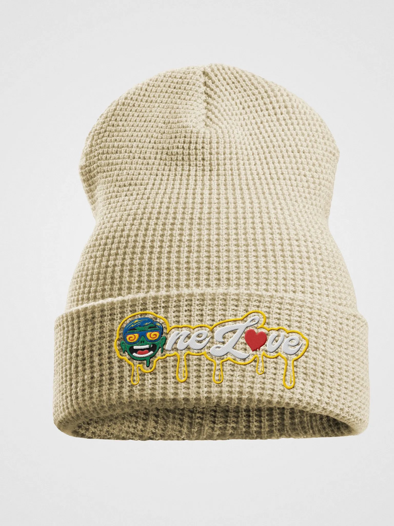Embroidered Onelove Waffle Beanie product image (1)