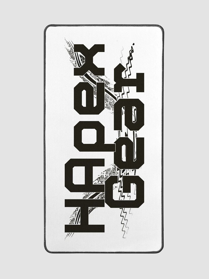 Black HApex Gear Black Logo Desk Mat 15.5
