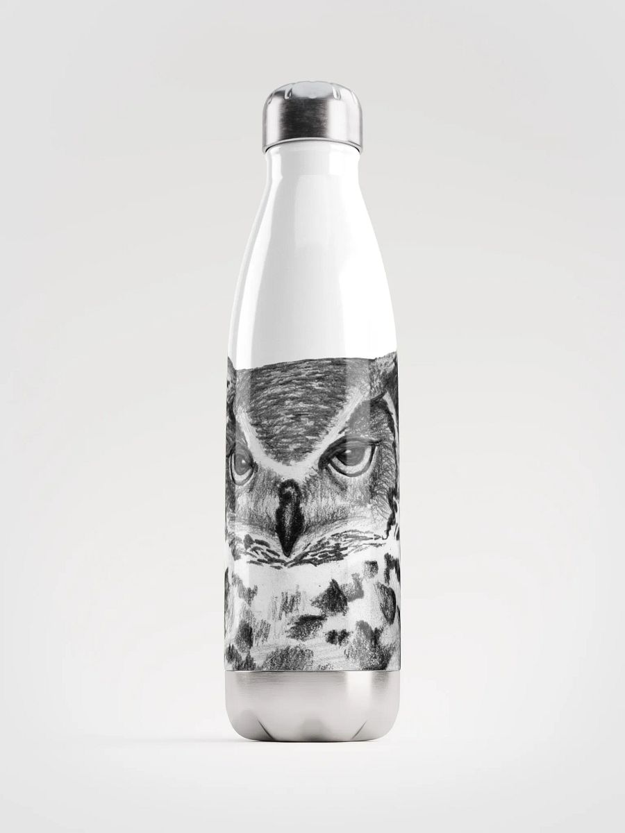 Owl Drawing Water Bottle product image (1)