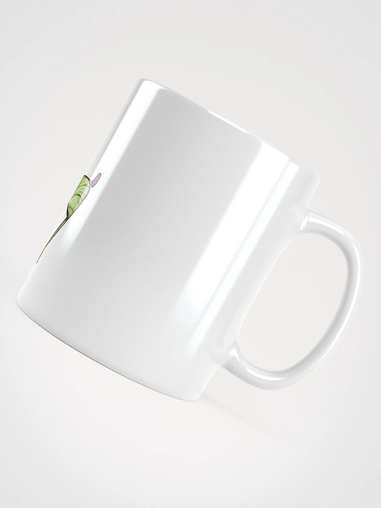 Vivid Swirls White Glossy Mug African Art Colorful Animal product image (4)