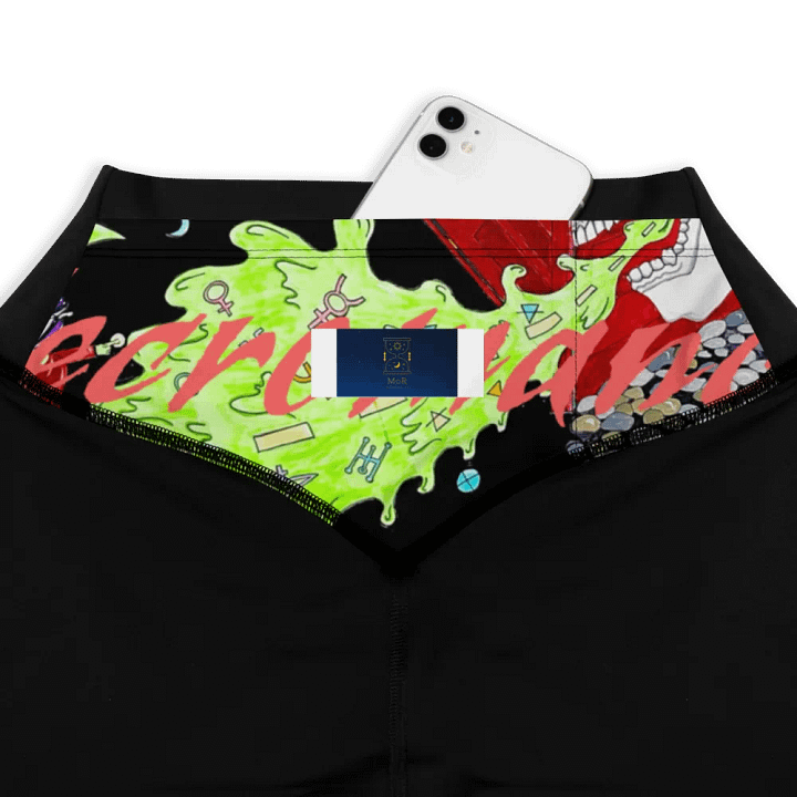 Skull Chaos All-Over Sports Leggings product image (1)