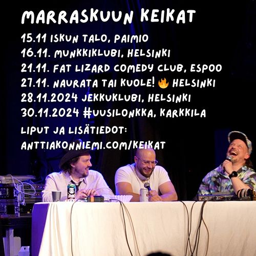 Marraskuun keikat!