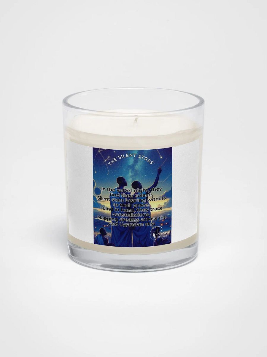 The Silent Stars Poetry Candle. Africa Pride 2024. LGBTQ Gay Pride product image (1)