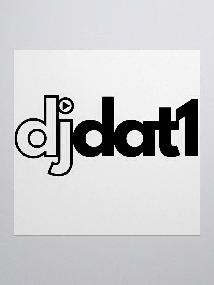 [DJDAT1] Vinyl Stickers (black) product image (1)