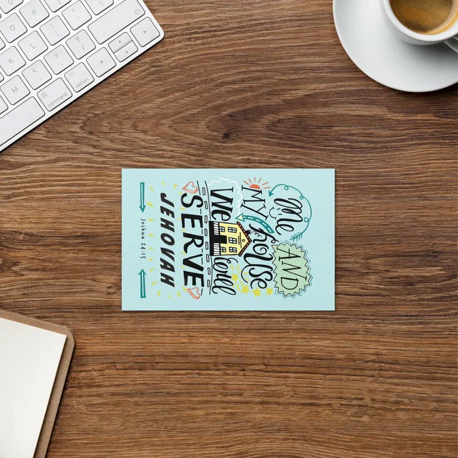 'Me and My House' | Joshua 24:15 Greeting Card product image (8)