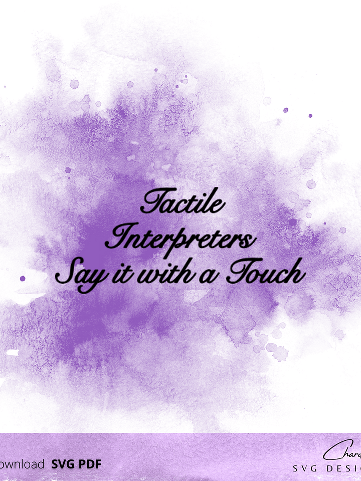Tactile Interpreters Say It With A Touch SVG product image (1)