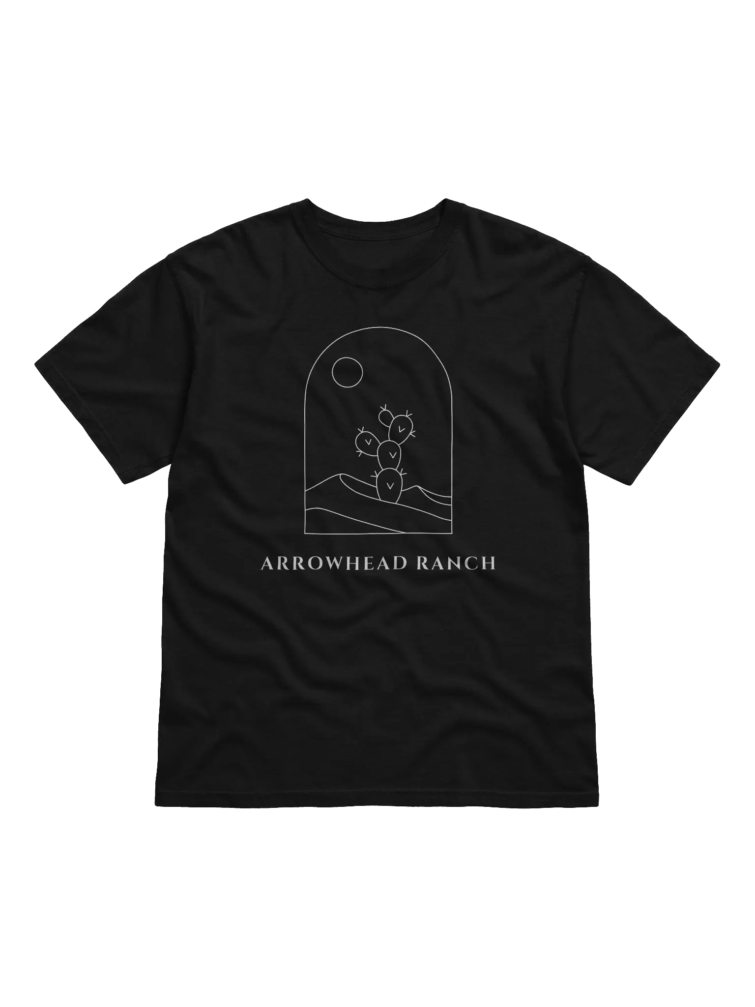 Classic Tee with Arrowhead Ranch Cactus Moon - White Design product image (1)