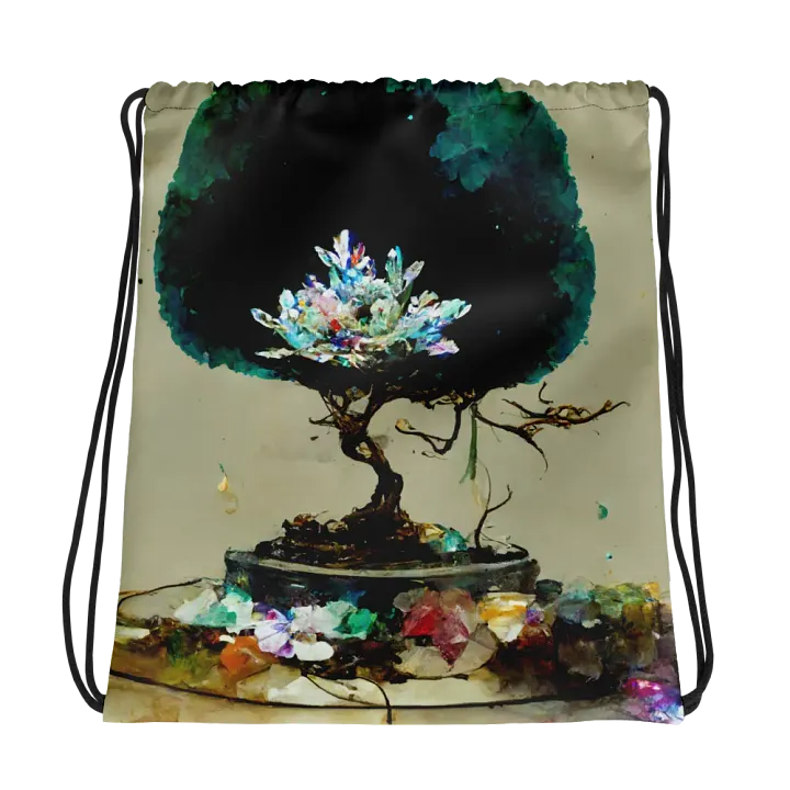 Crystal Bonsai All-Over Drawstring Bag product image (1)