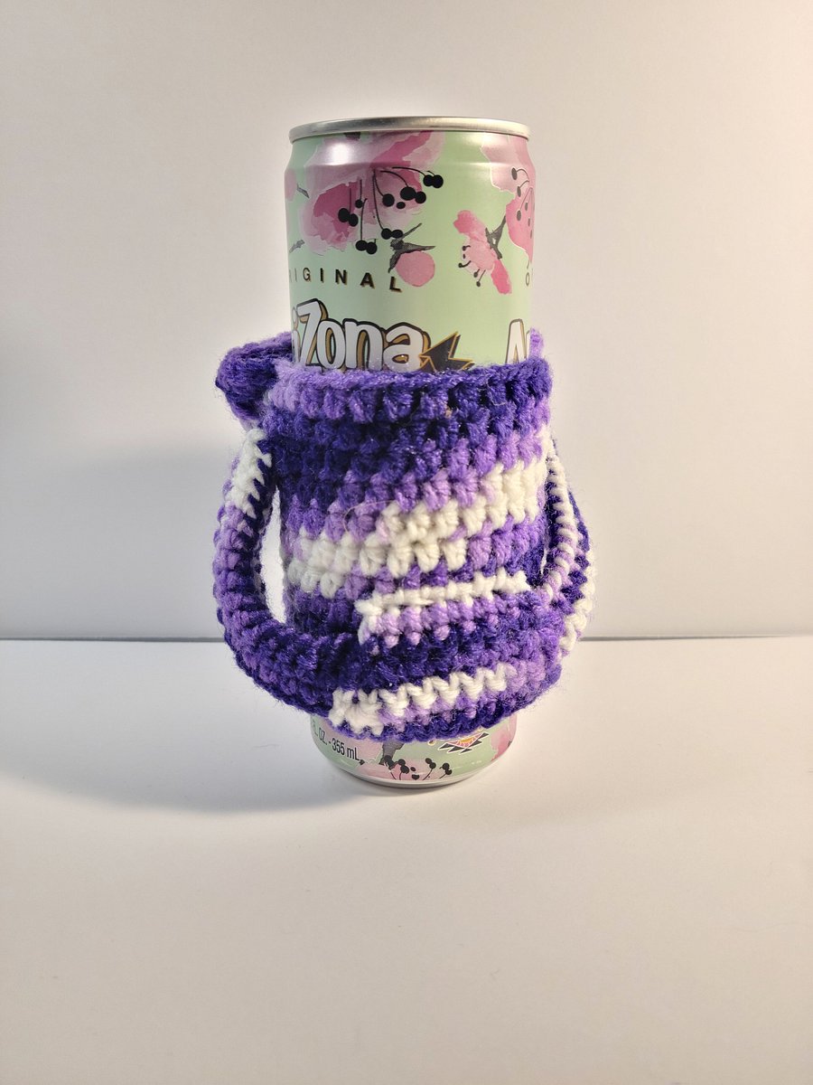 Handmade Crocheted Hoodie Drink Cozy product image (1)