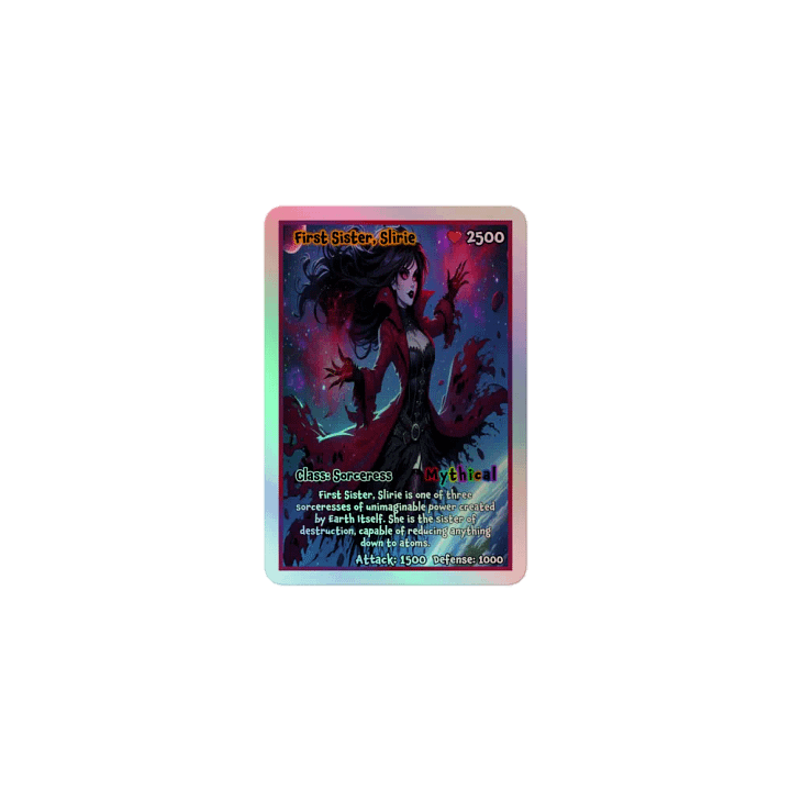 First Sister, Slirie | Hell Cardz Collection Holographic Sticker product image (1)