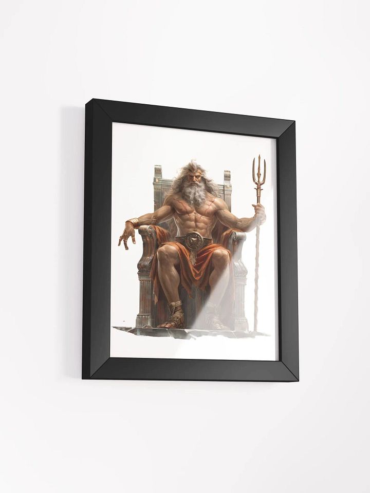 Poseidon - The God of the Oceans Framed High-Quality Matte Poster product image (9)