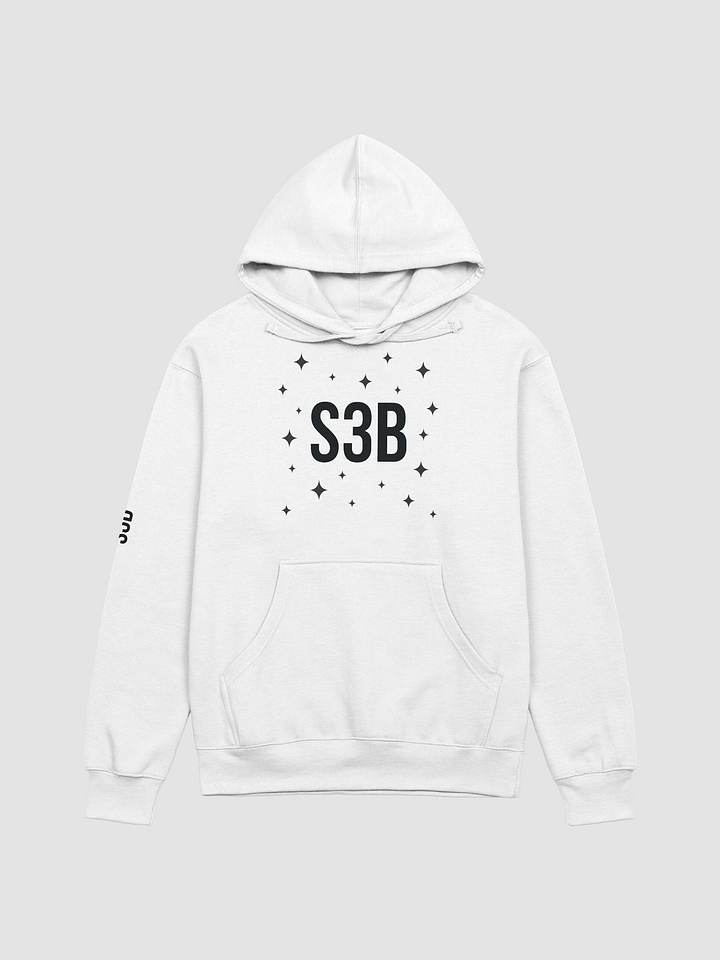 S3B Black On White Hoodie product image (1)