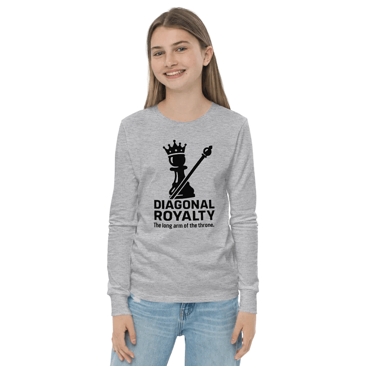Diagonal Royalty - Youth Long Sleeve T-Shirt product image (3)