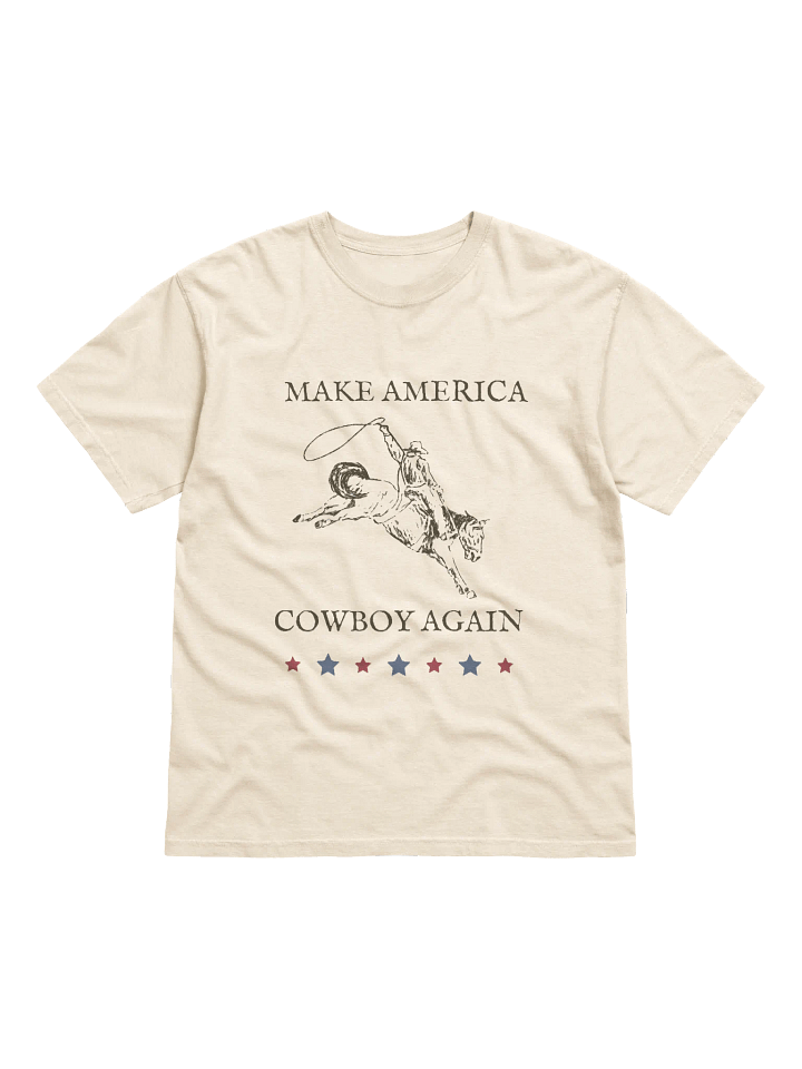 Make America Cowboy Again Graphical T-Shirt | 100% Cotton Comfort Colors product image (1)