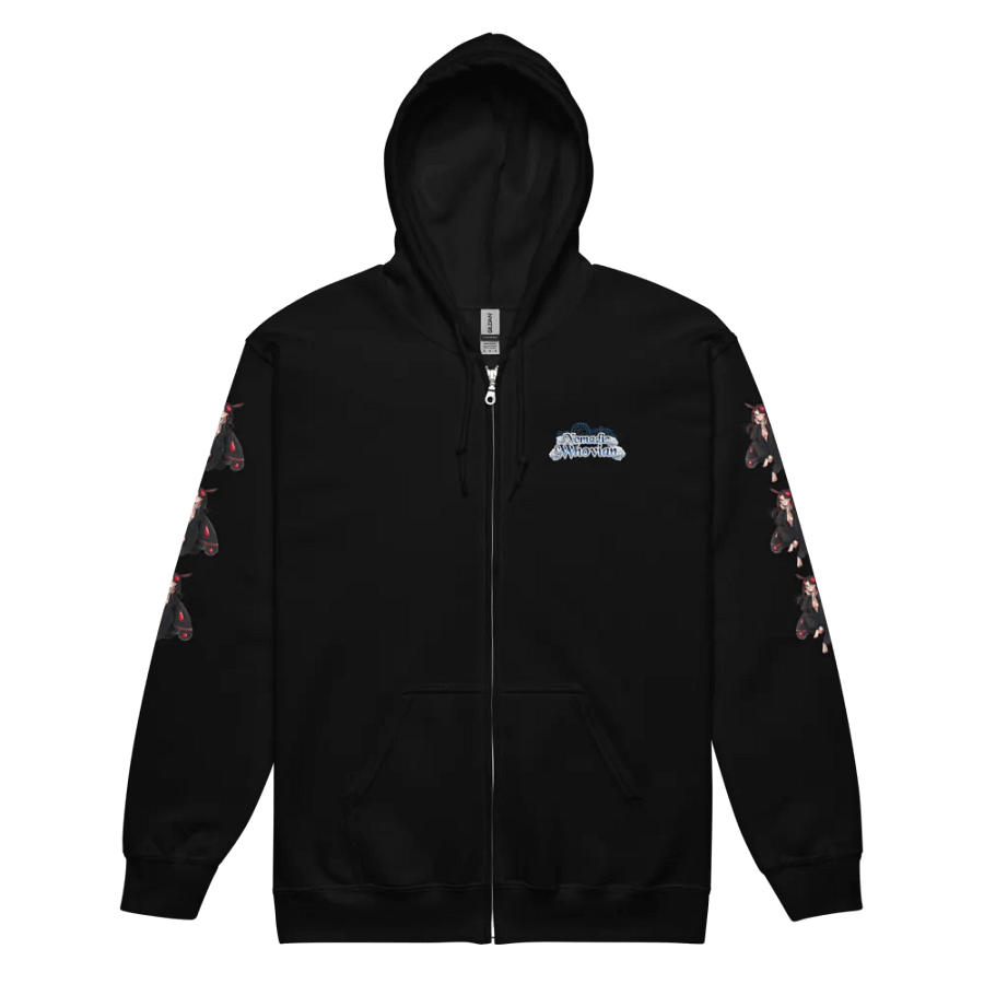 Mothman Whovie Unisex Zip-Up Hoodie product image (2)