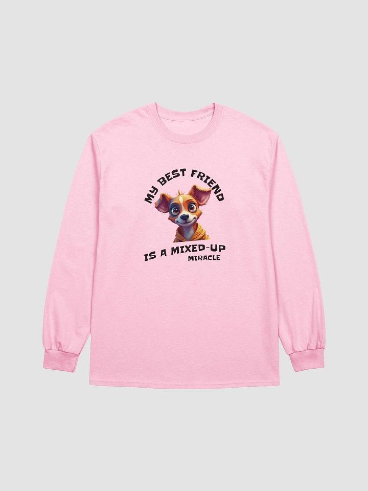 Expressive Cartoon Dog Yellow Hoodie Long Sleeve T-Shirt product image (3)