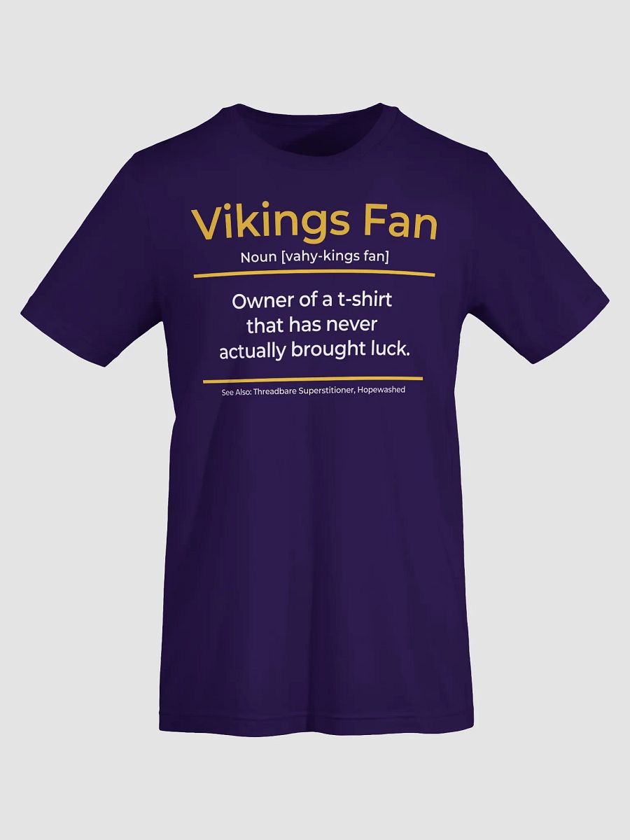 Superstition – The Vikings Fan Collection – Unisex T-Shirt product image (3)