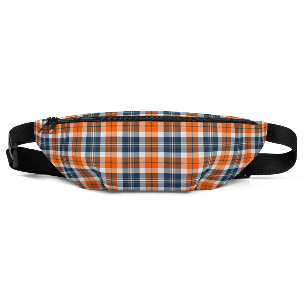 Orange and Blue Sporty Plaid Fanny Pack product image (3)