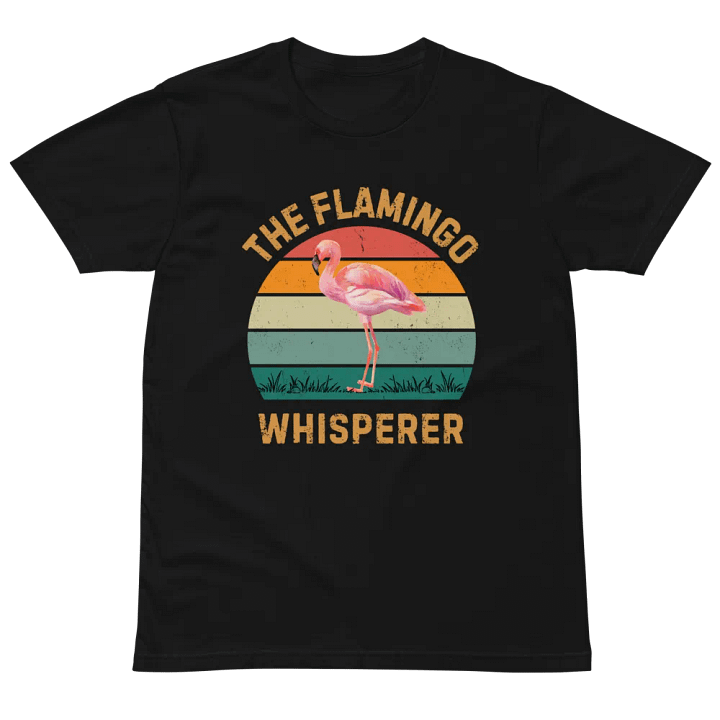 Flamingo Whisperer Unisex Premium T-Shirt product image (2)