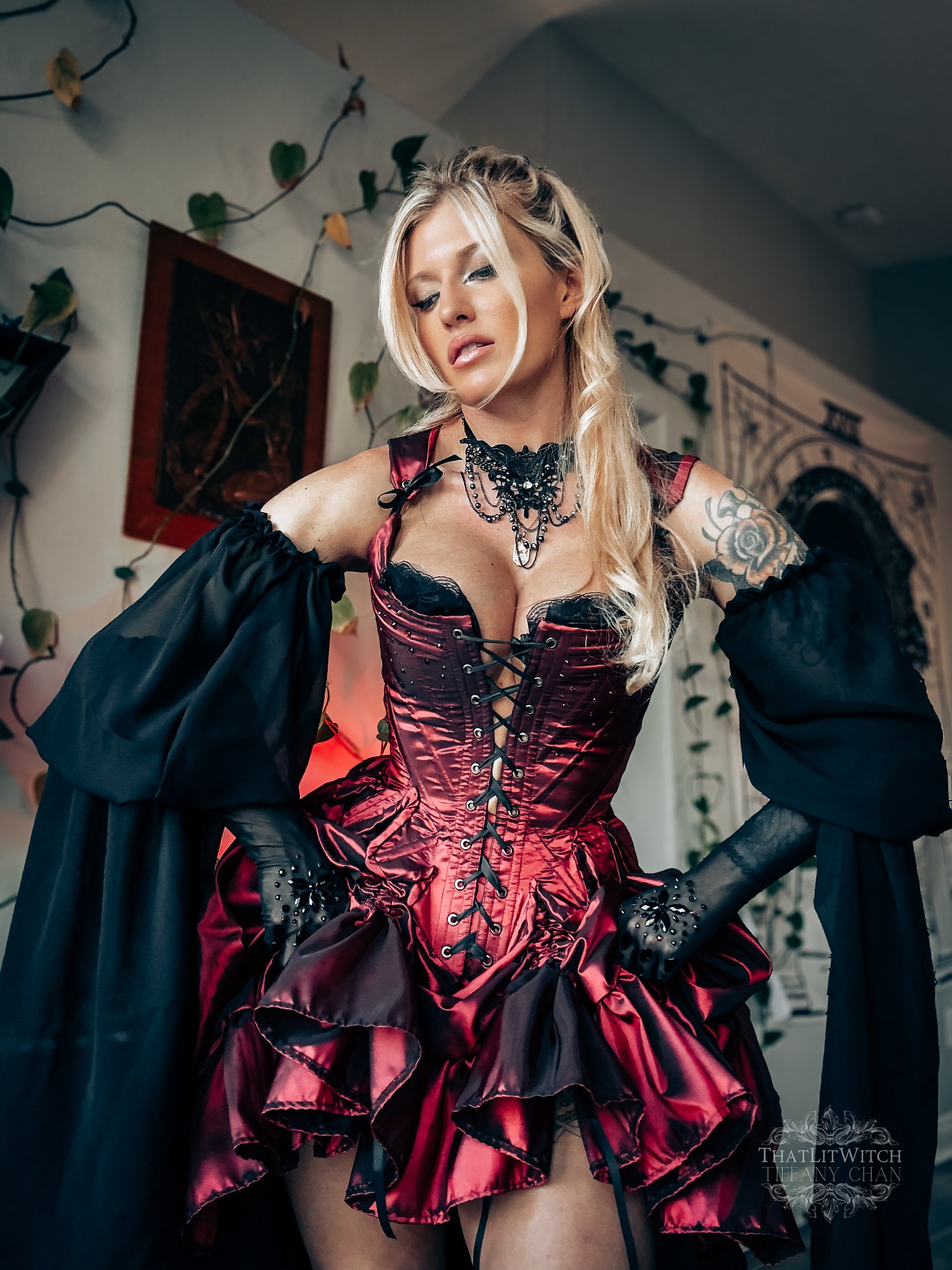 Crimson Vampire 3 Piece Gown - Made to Order product image (4)