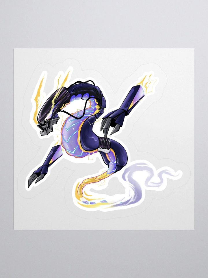Electric Dragon Kiss Cut Sticker product image (1)